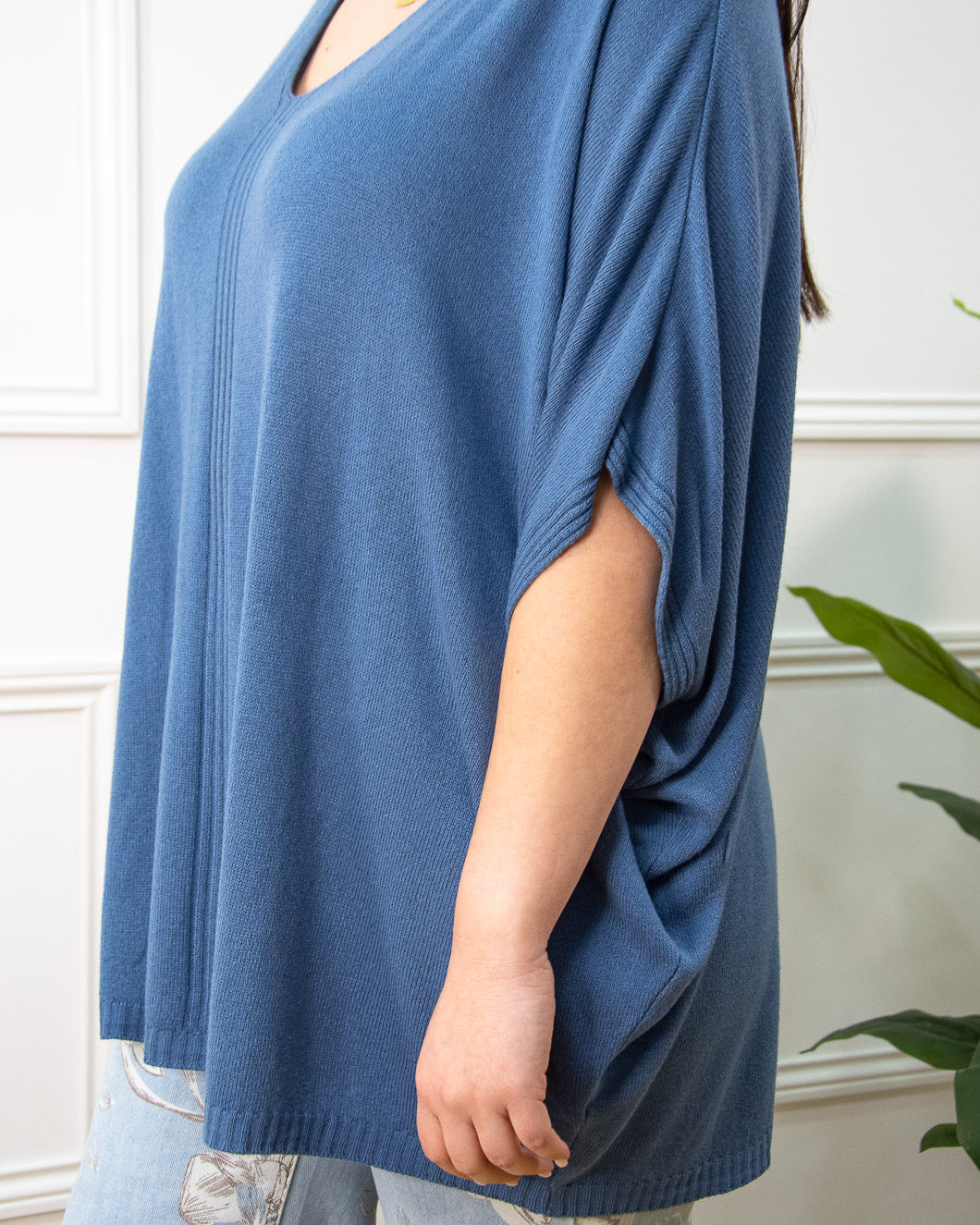 JERSEY PONCHO AZUL VAQUERO