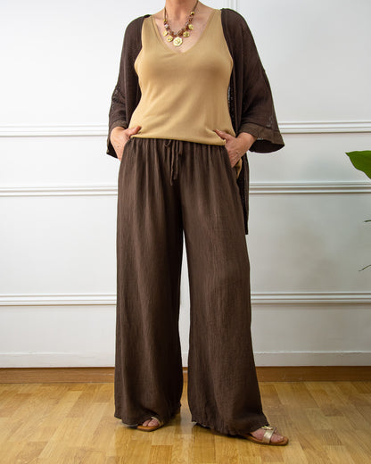 PANTALÓN BAMBULA MARRÓN