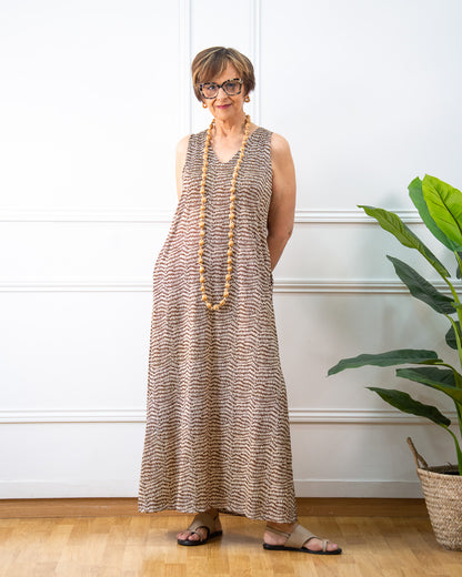 VESTIDO ELIA MARRÓN