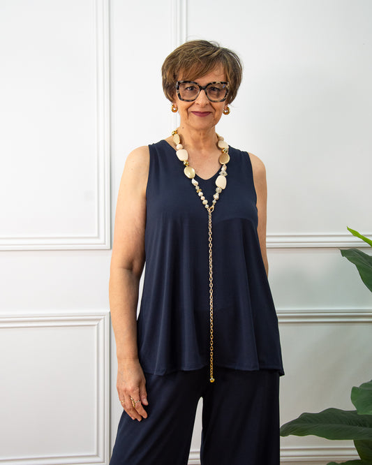 BLUSA LOLA AZUL MARINO