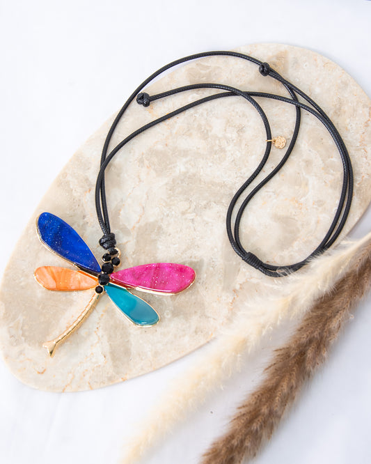 COLLAR LIBÉLULA MULTICOLOR