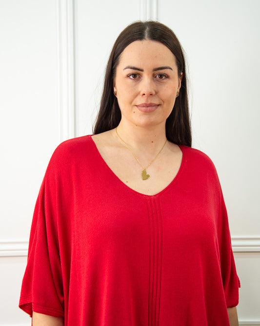 JERSEY PONCHO ROJO