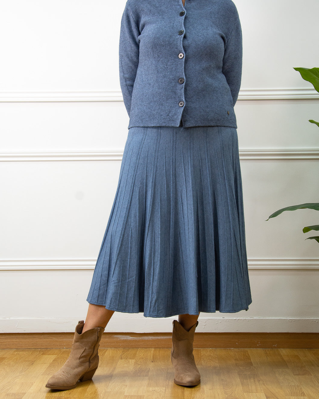 FALDA MARILYN AZUL VAQUERO