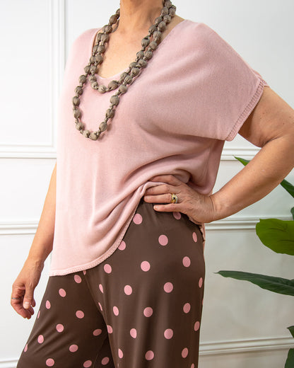 PANTALÓN TOPITOS MARRÓN MEDIANA