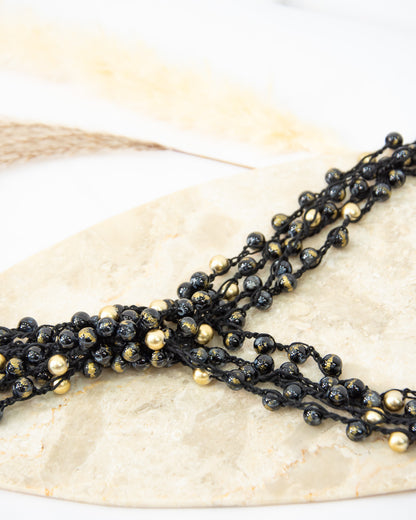 COLLAR REDES NEGRO