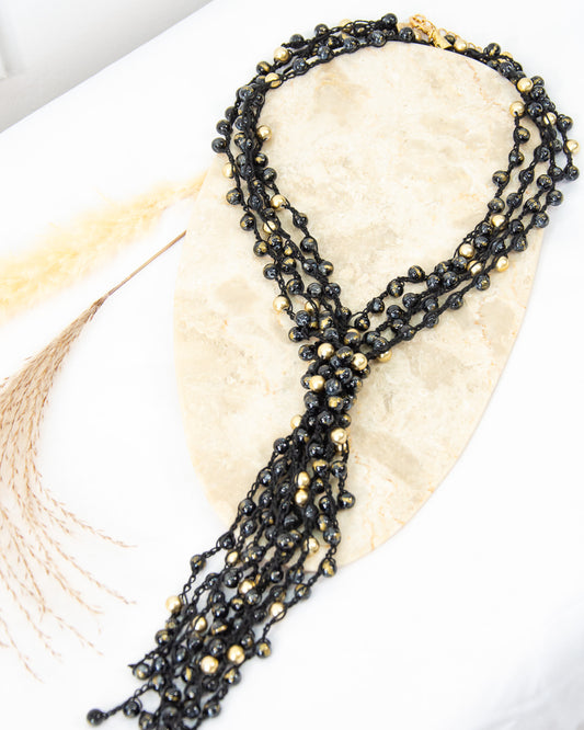 COLLAR REDES NEGRO
