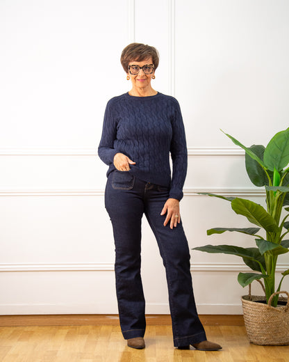 JERSEY OCHOS AZUL MARINO