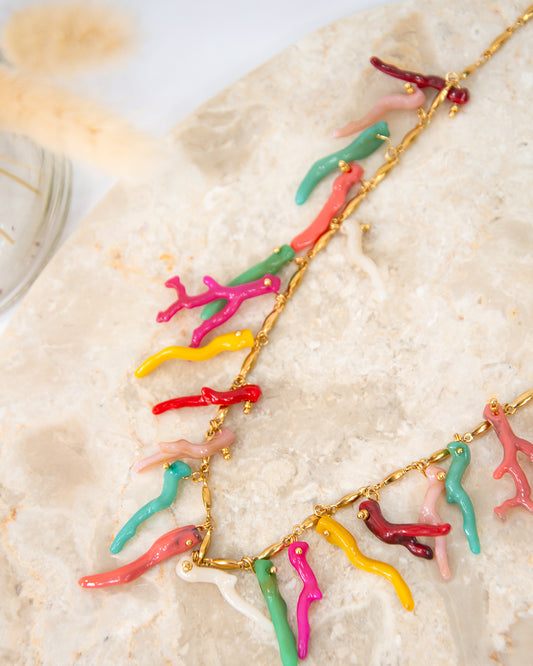 COLLAR CORAL MULTI
