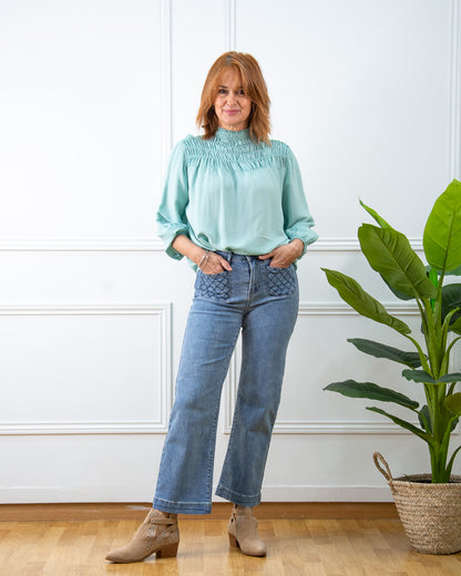 BLUSA CITY VERDE AGUA