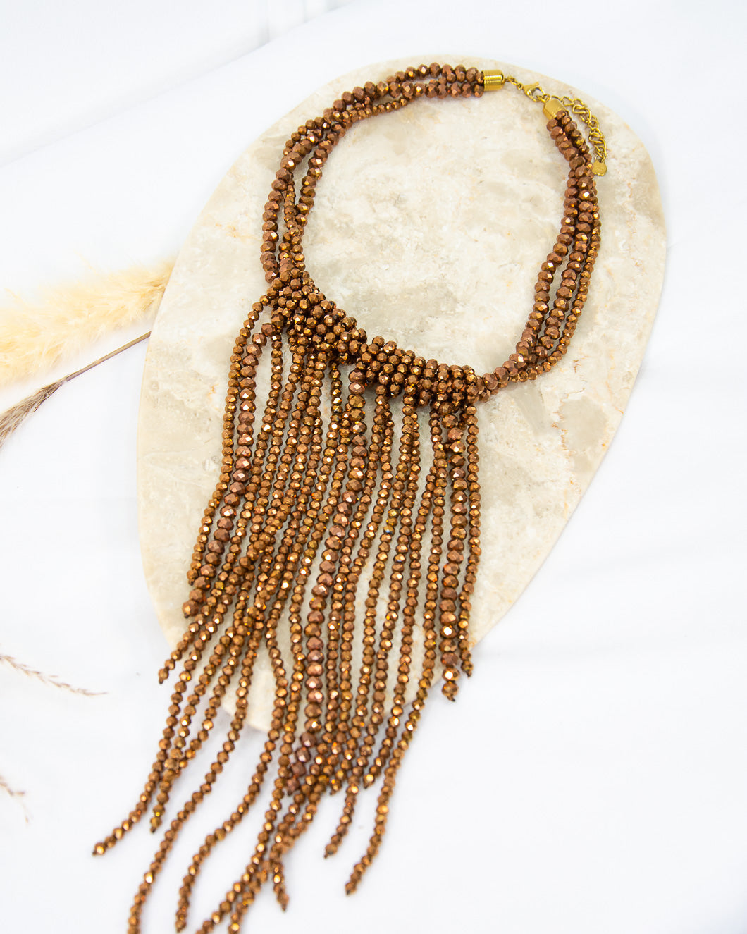 COLLAR FLECOS MARRÓN