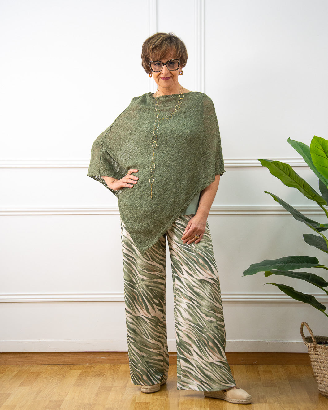 PONCHO VERANO KAKI