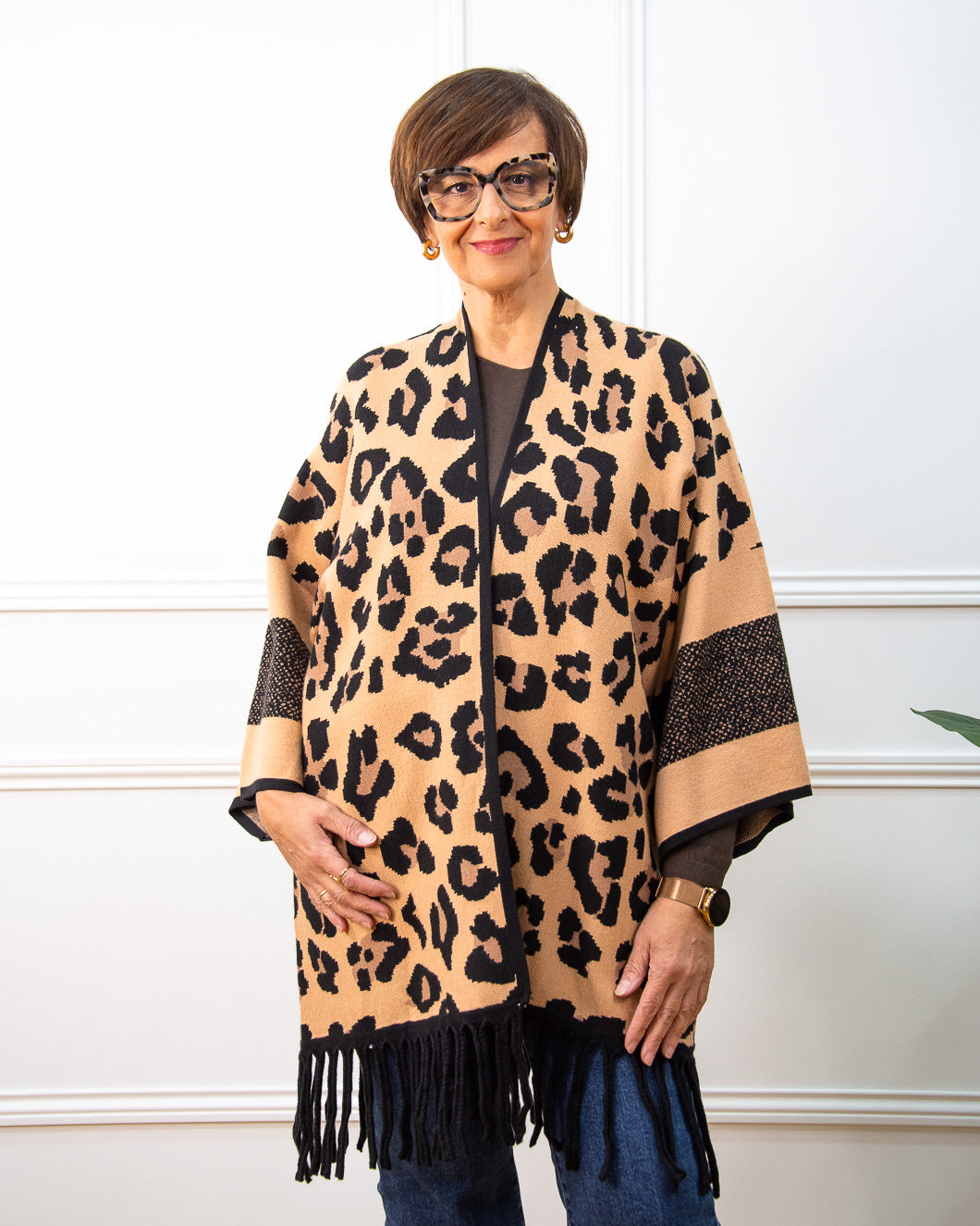 PONCHO LEOPARDO