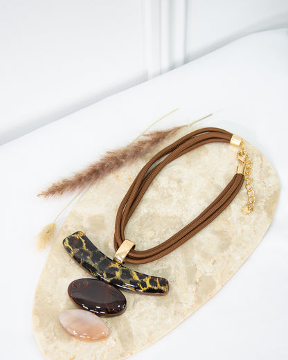 COLLAR KIOTO MARRÓN