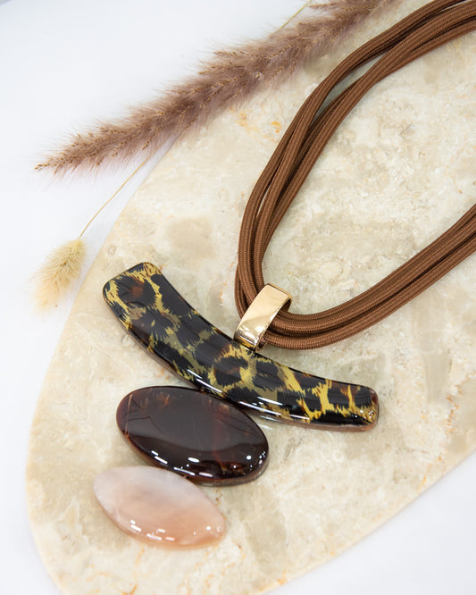 COLLAR KIOTO MARRÓN