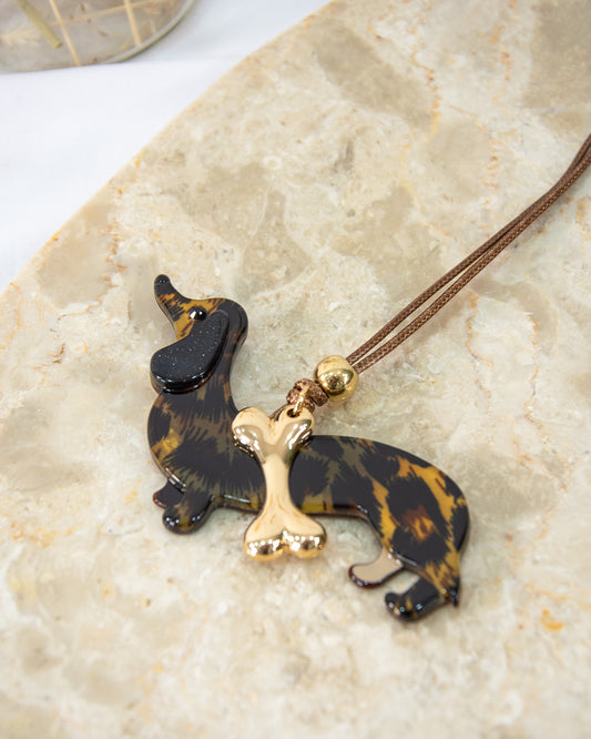 COLLAR PERRITO MARRÓN