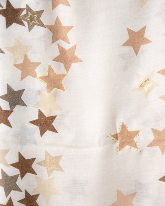 PAÑUELO ESTRELLAS ARENA