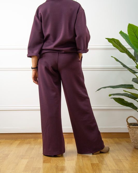 PANTALÓN CHANDALL BURDEOS