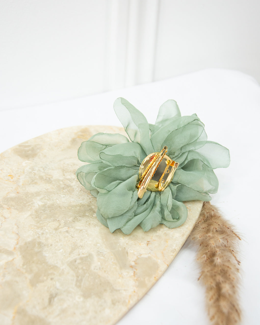 BROCHE FLOR VERDE