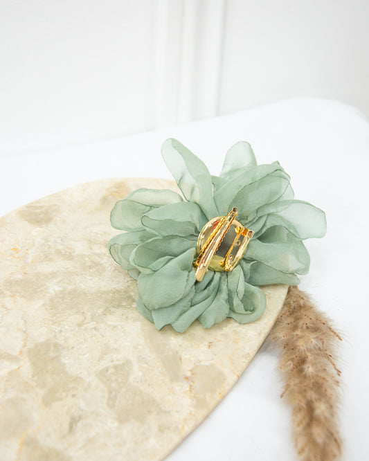 BROCHE FLOR VERDE