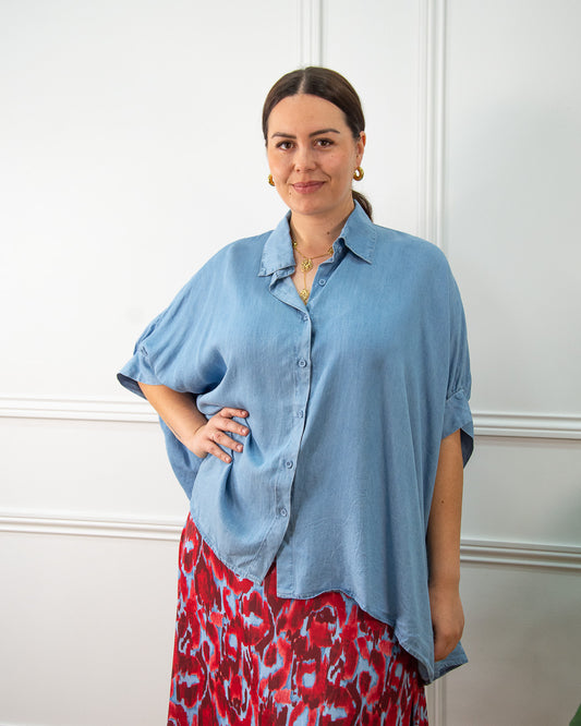 BLUSA TENCEL OVER