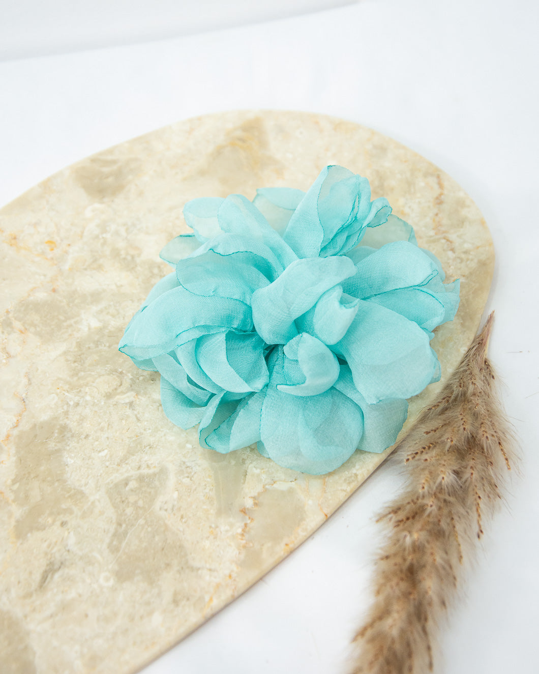 BROCHE FLOR TURQUESA