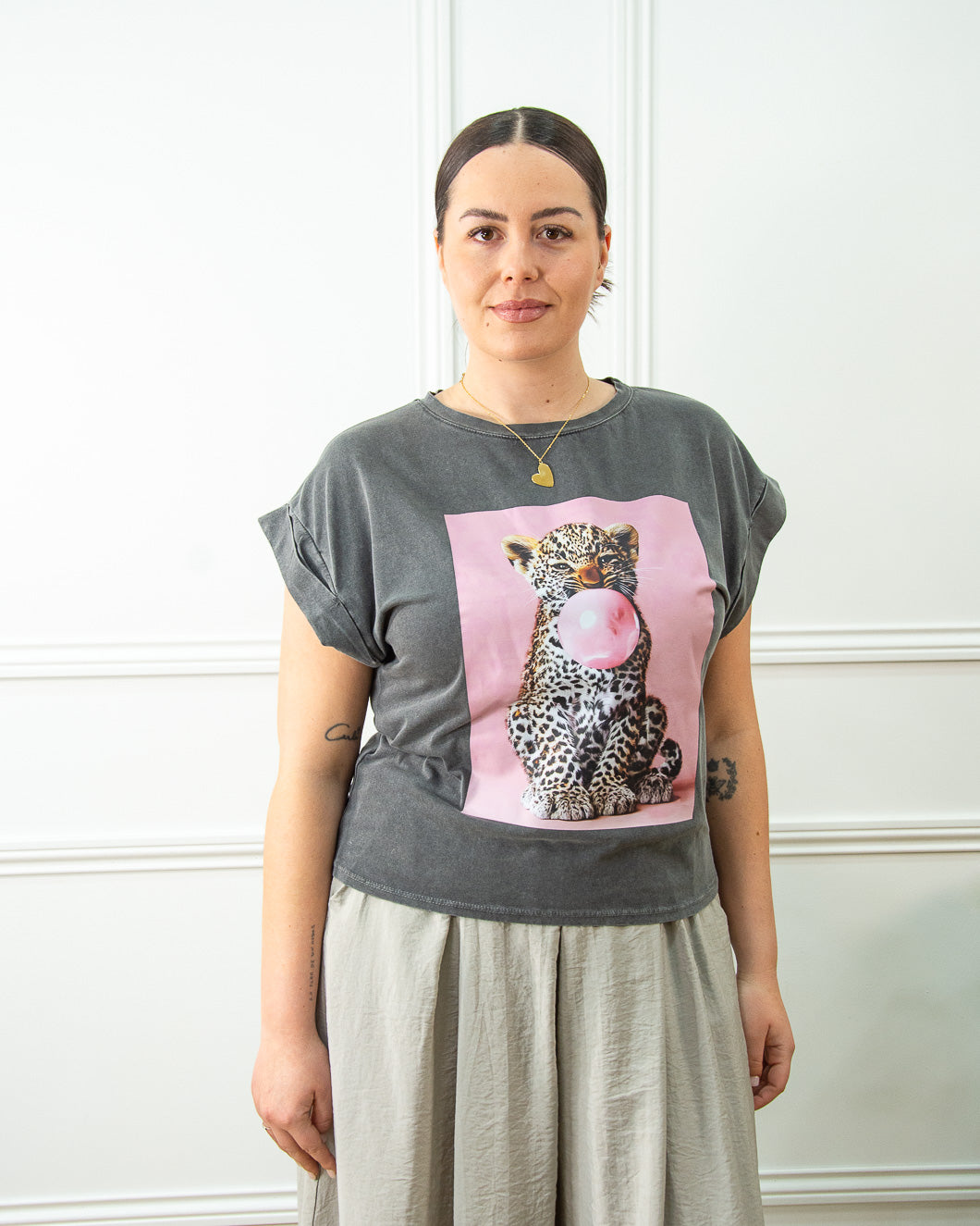 CAMISETA TIGER GRIS