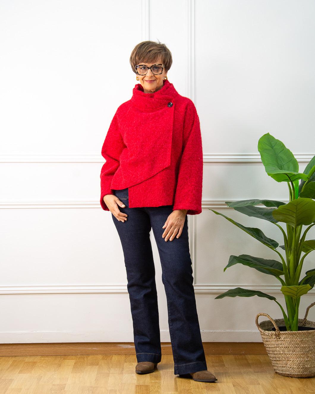 CHAQUETA ASIMÉTRICA FRESA