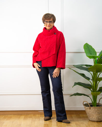 CHAQUETA ASIMÉTRICA FRESA