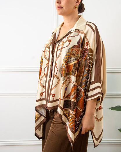 BLUSA CABALLO MARRÓN