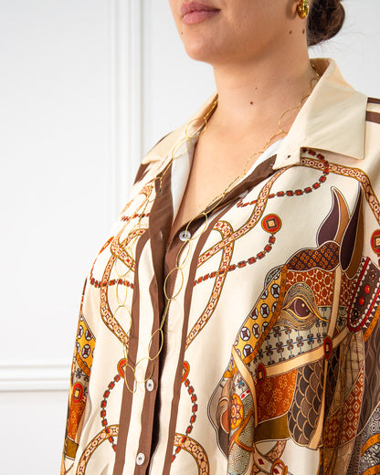 BLUSA CABALLO MARRÓN