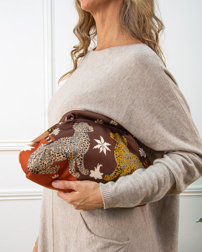BOLSO TIGRE BOQUILLA TEJA