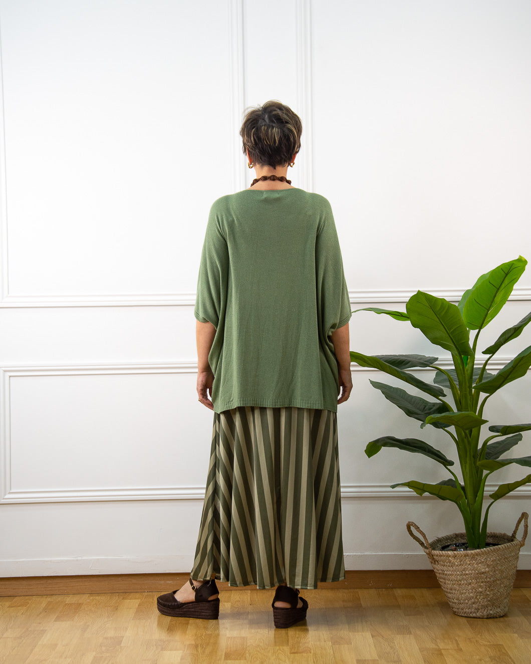 JERSEY PONCHO VERDE KAKI