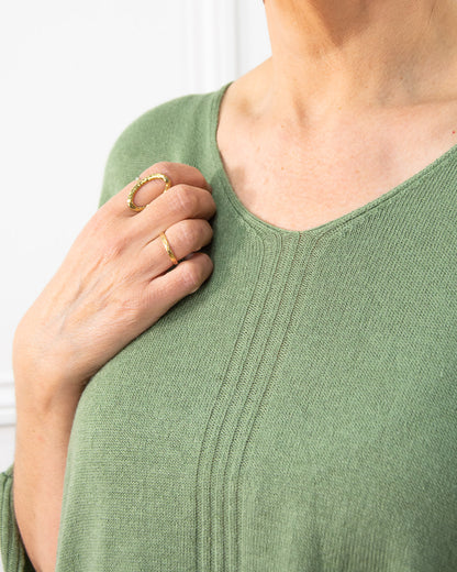 JERSEY PONCHO VERDE KAKI
