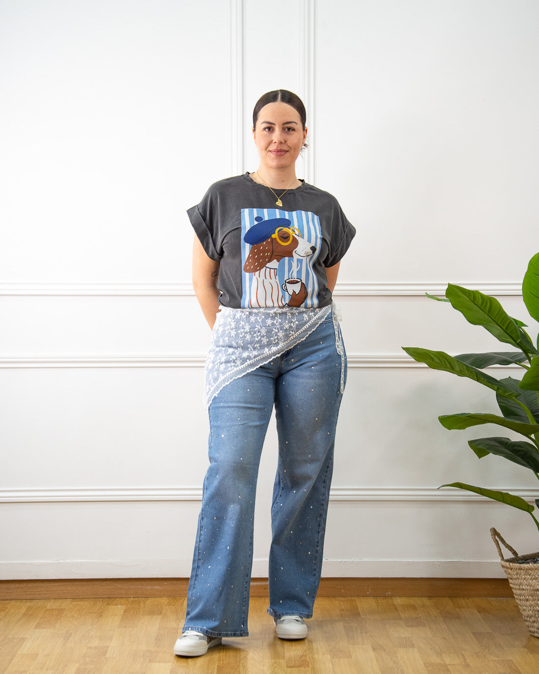 CAMISETA COFFEE GRIS
