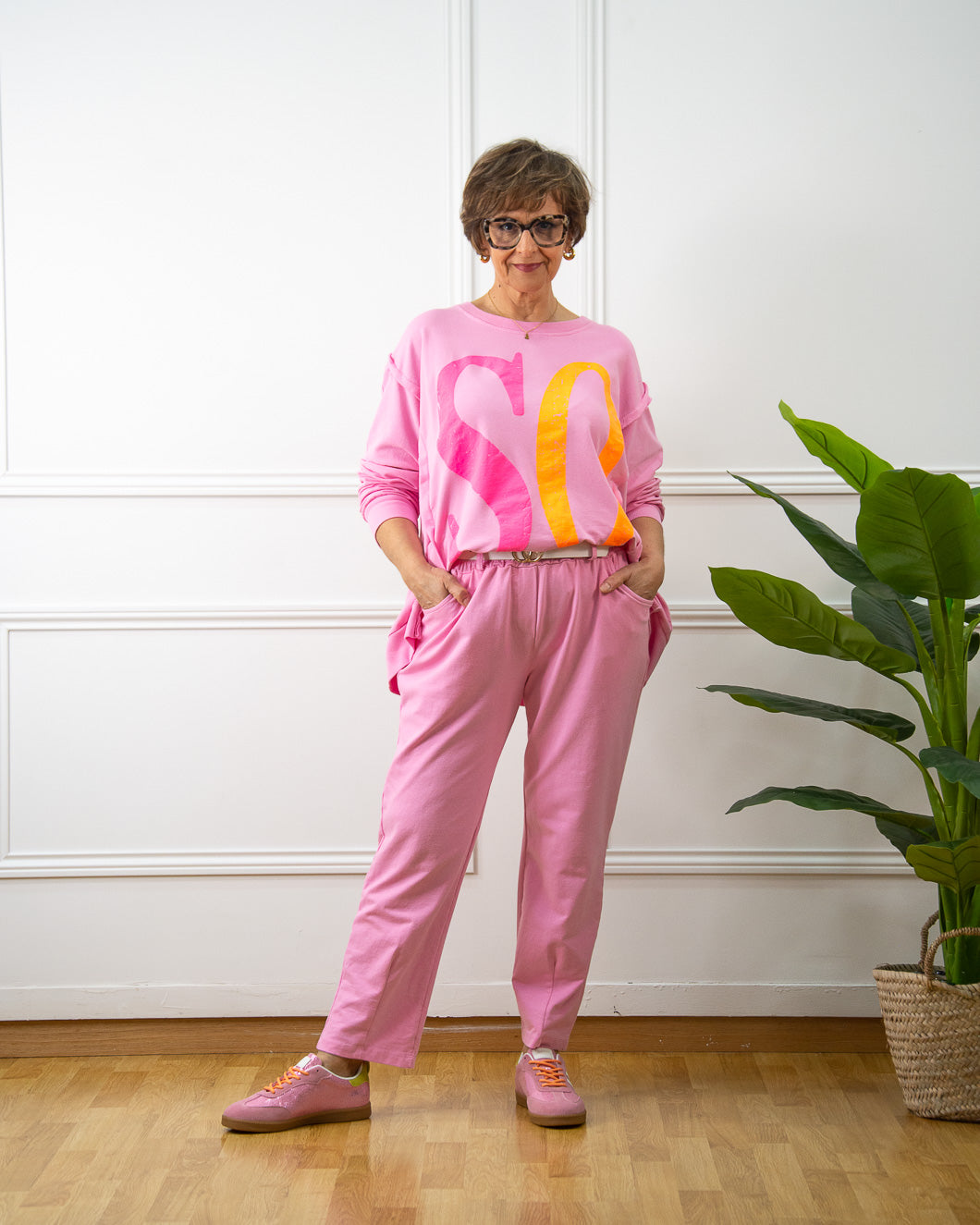 PANTALÓN CONFORT ROSA