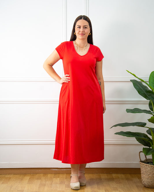 VESTIDO VENEZIA ROJO