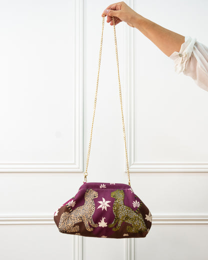BOLSO TIGRE BOQUILLA BERENJENA