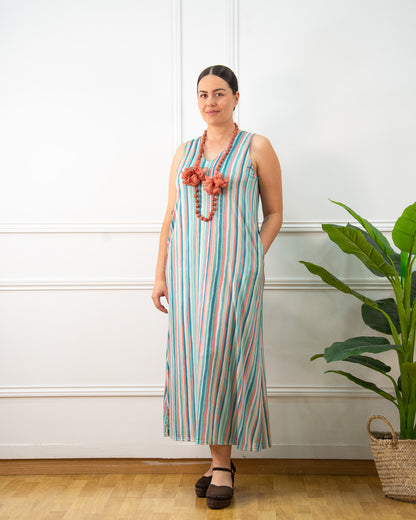 VESTIDO ALLEGRA VERDE AGUA