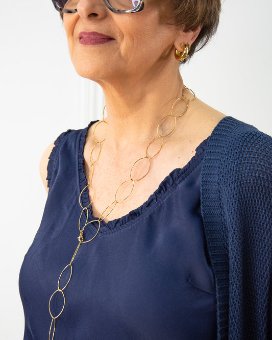 TOP VOLANTE AZUL MARINO