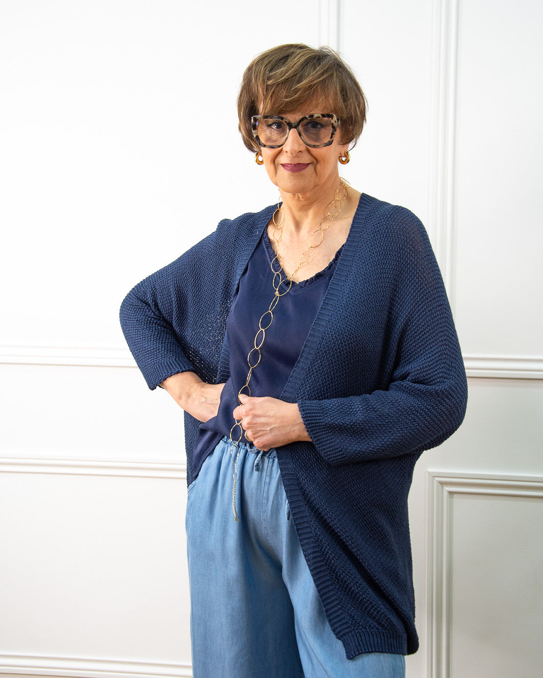CHAQUETA RITA AZUL MARINO