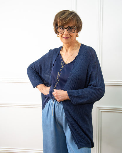 CHAQUETA RITA AZUL MARINO
