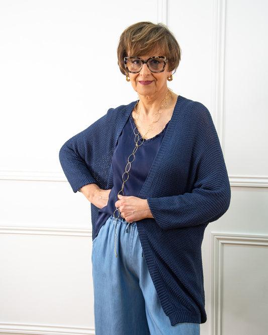 CHAQUETA RITA AZUL MARINO