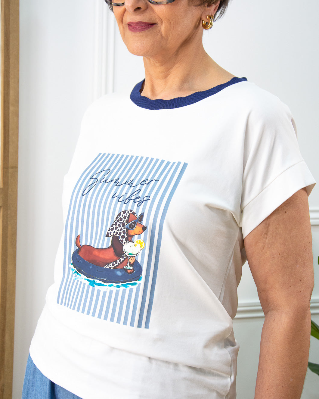 CAMISETA PERRITO AZUL MARINO