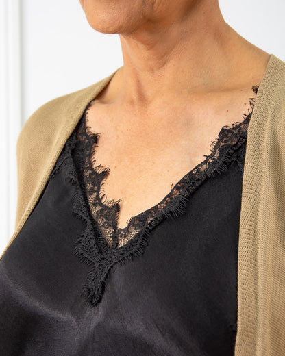 VESTIDO LENCERO NEGRO