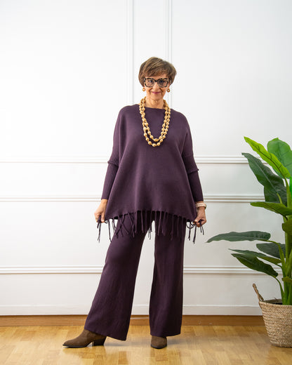 JERSEY OVER FLECOS BERENJENA