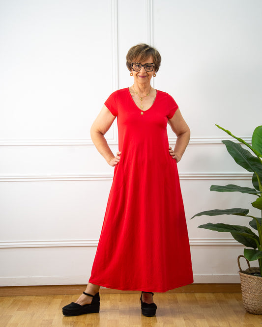 VESTIDO VENEZIA ROJO