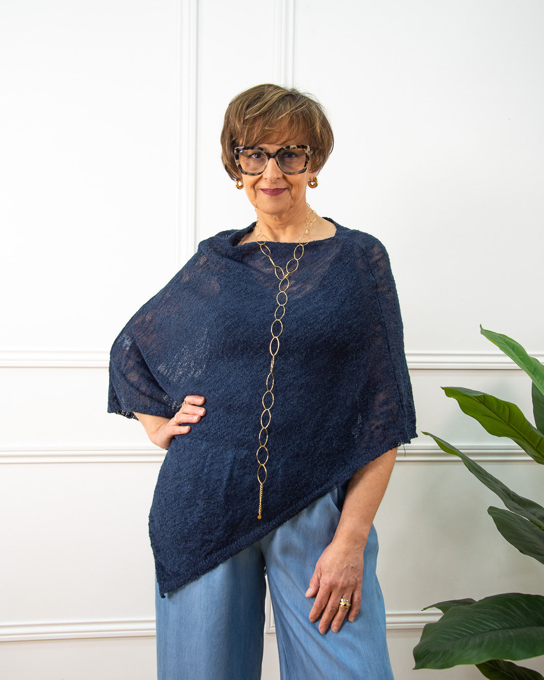 PONCHO VERANO MARINO