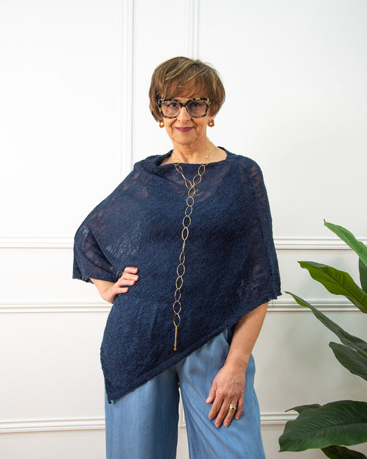 PONCHO VERANO MARINO