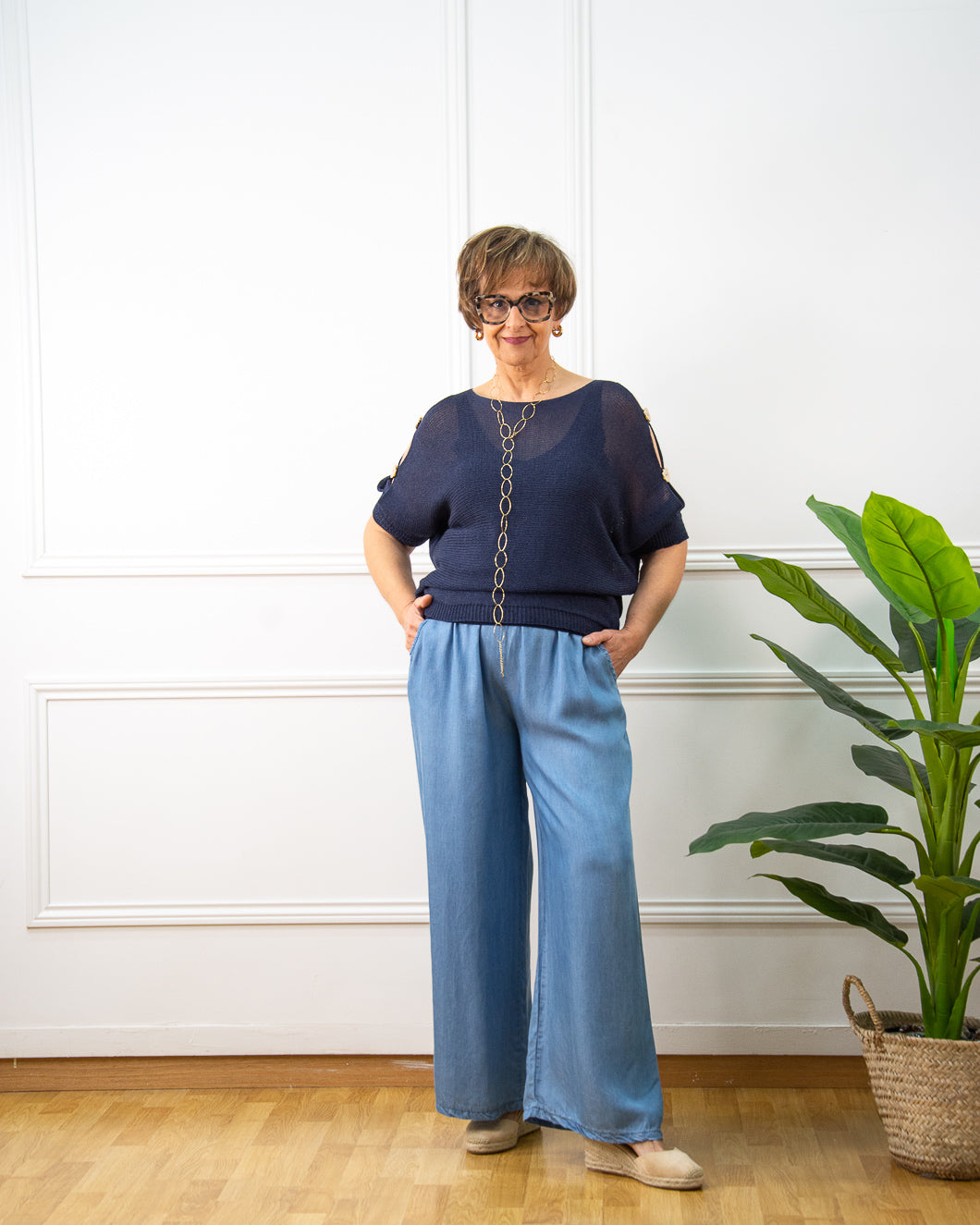 JERSEY IRIS AZUL MARINO