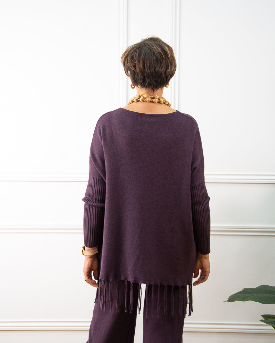 JERSEY OVER FLECOS BERENJENA